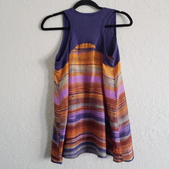 Left Of Center Anthropologie Silk Tank Top - Picture 4 of 4